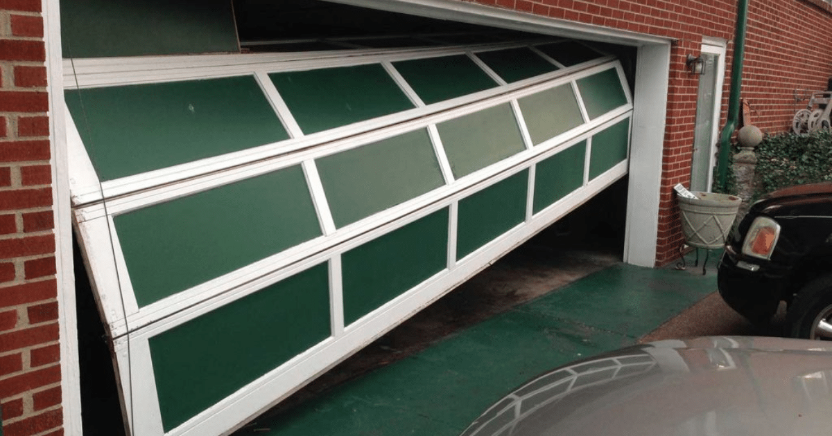 unbalanced garage door
