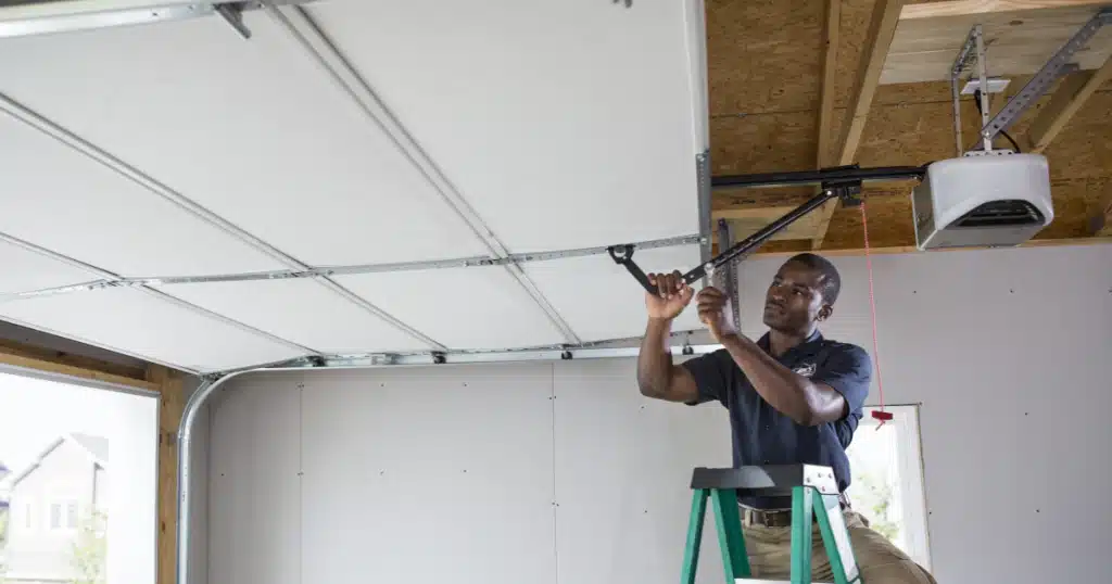 repairing a garage spring